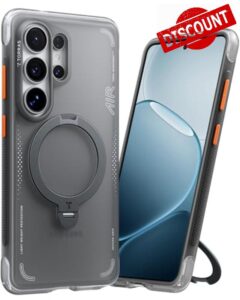 TORRAS 360° Ostand Q3 Air for Samsung S26 ultra case – Real Airbag Shockproof Protection