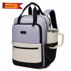 Kono Laptop Backpack Womens with Pouch Pocket for Large Capacity Cup