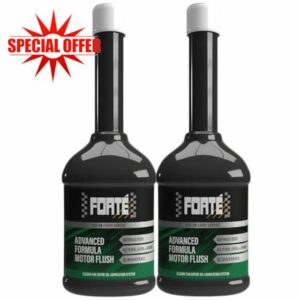 2x Forte Advanced Formula Motor Flush 400ml Engine Flush Cleans and Protects Engine Removes Sludge and Deposits