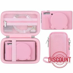 BOVKE Hard Case + Silicone Cover for Canon PowerShot SX740 SX730 Digital Camera