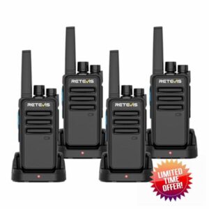 Retevis RT668D Walkie Talkies 4 Pack Professional