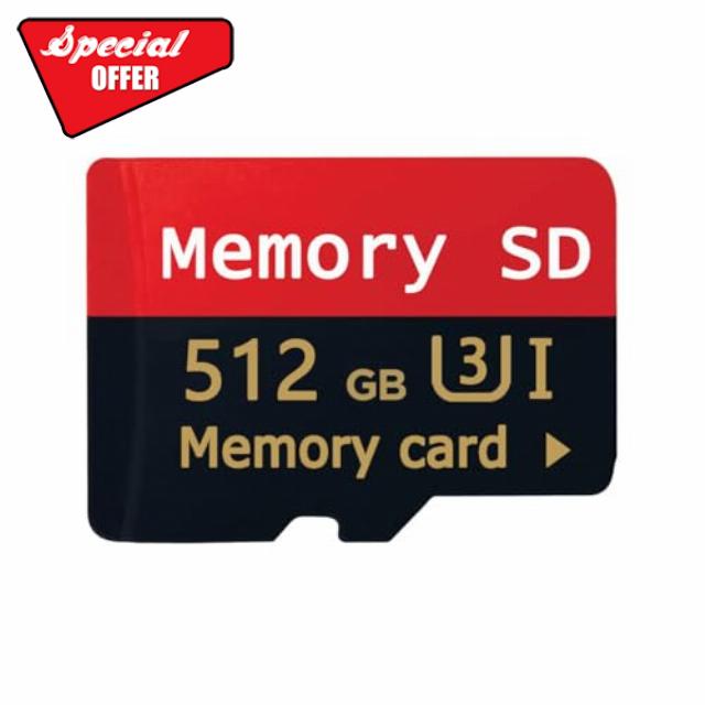 512GB Micro SD Card Class 10 Memory Card with TF Adapter Speed Memory Card for Tablet/Camera/Drone/PC/TV