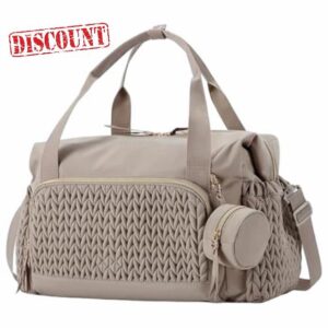 Diaper Bag Tote Large Capacity Maternity Hospital Bag with Compartment and Pacifier Case for Travel Hospital