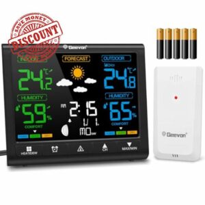 Geevon Weather Stations with Outdoor Sensor