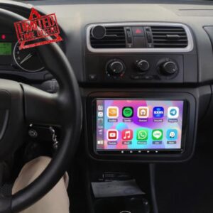 2GB RAM 64GB ROM Car Stereo for for Skoda Fabia 2007-2013 Radio with Apple Carplay Android Auto Double Din Head Unit Sat Nav