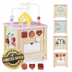 COSTWAY Wooden Activity Cube