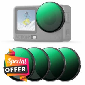 K&F CONCEPT Snap-on Filters Compatible with DJI Action 6