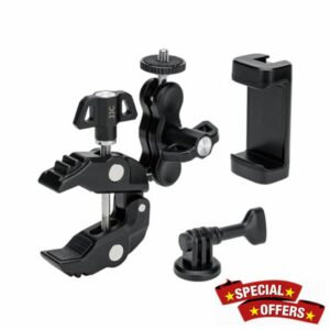 JJC Super Clamp with Dual Ball Head Magic Arm