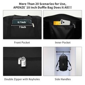 Lightweight Overnight Weekend Bag - Black