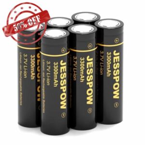 3.7 Volt Rechargeable Battery Flat top