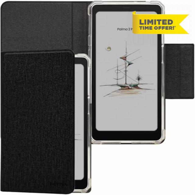 2in1 Magnetic Detachable Flip Case for Onyx Boox Palma2 Pro (2025 Released) TPU Transparent Cover with Auto Sleep/Wake