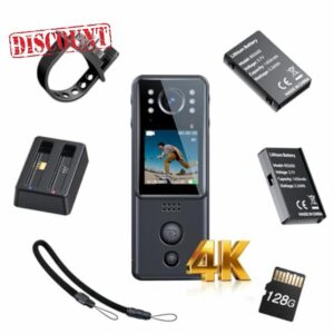 BOBLOV Mini Body Camera 4K A29 with Rotation Lens