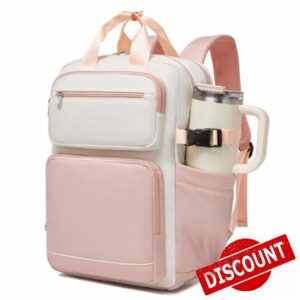 Kono Laptop Backpack Womens with Pouch Pocket for Large Capacity Cup