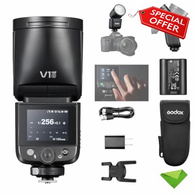 Godox V1 mid C V1midC TTL Flash for Canon