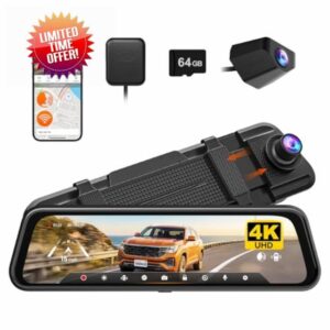 WOLFBOX M40 10'' Mirror Dash Cam