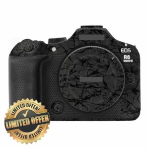 Decal Skins R6III Anti-Scratch Camera Protective Wrap Film Covered Skin for Canon EOS R6 Mark III R6 III R6 MarkⅢ Photography Accessories Sticker (Splash Ultra Black