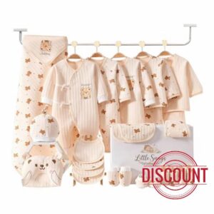 26 Piece Newborn Baby Gift Set – Unisex Baby Layette Clothing Set with Rompers