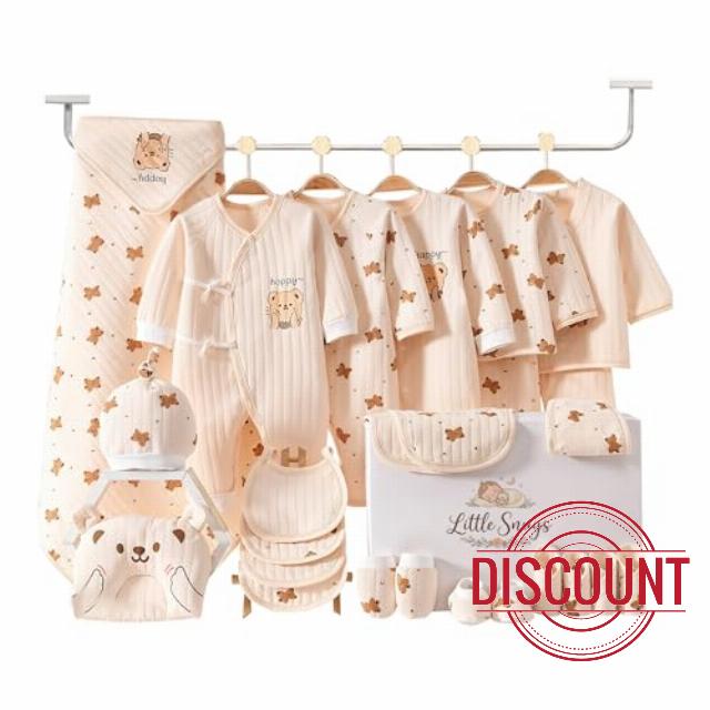 26 Piece Newborn Baby Gift Set – Unisex Baby Layette Clothing Set with Rompers