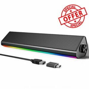 LENRUE PC Speakers for Desktop