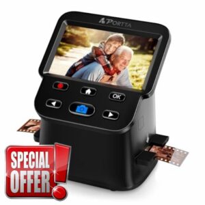 PORTTA Film Scanner with 5" LCD Screen