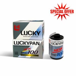 LUCKYPAN 3-Pack - 35mm Black White Film ISO 100 Fine Grain For Landscape Photography