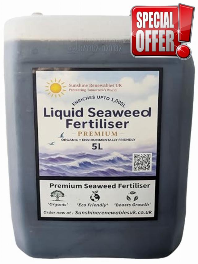 Seaweed Fertiliser Premium Liquid (1:200) 5L – Organic Plant Feed for Vegetables