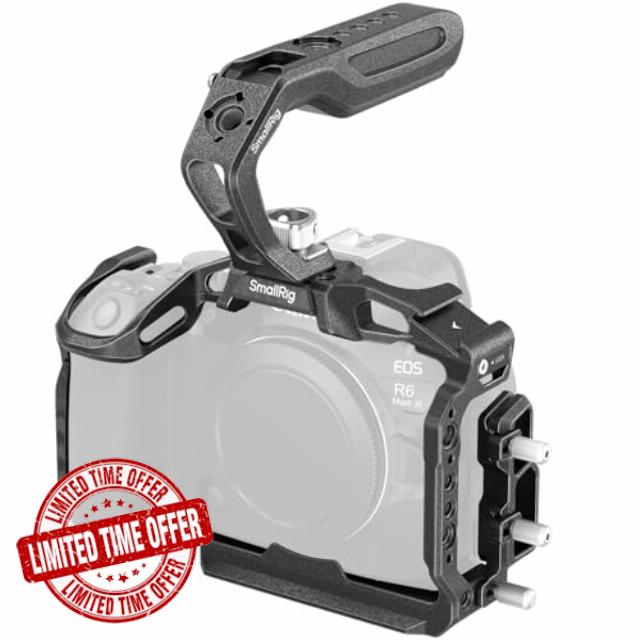 SMALLRIG R6 Mark III / R6 Mark II Cage “Black Mamba” Handheld Kit for Canon with Top Handle