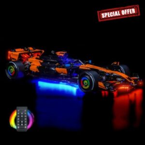 RC Led Light Set Compatible with Lego 42228 McLaren MCL39 F1 Car Light Decoration Lighting Kit Compatible with Lego 42228 Building Blocks Model