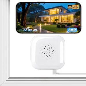 2.4GHz & 5GHz WiFi Window Cameras for Home Security with AI Colour Night Vision