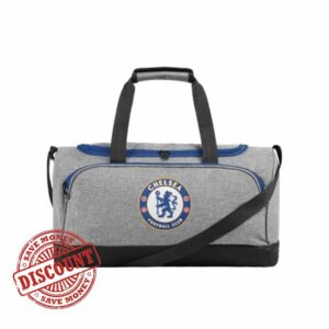 FOCO Officially Licensed Chelsea FC Grey Duffle Bag