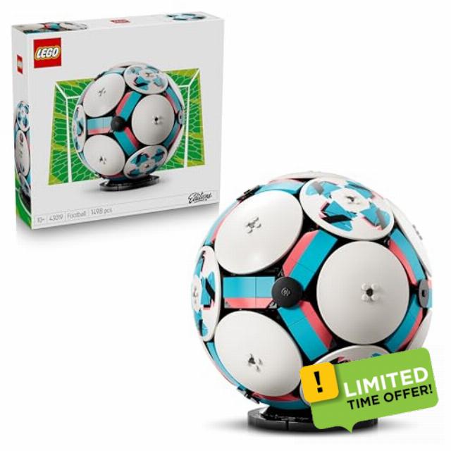 LEGO Editions Football Toy - 3D Display Model Kit w/Interactive Miniature Stadium - Birthday Gift for 10+ Year Old Boys
