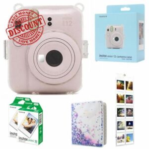 Fujifilm INSTAX Mini 12 Camera id Bundle – Includes Mini 12 Camera