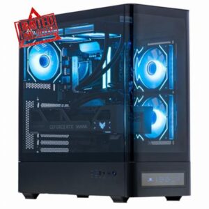 Veno Scorp Gaming PC AMD Ryzen 5 7500F Processor Nvidia GeForce RTX 5060Ti 16GB Graphics Card – DDR5 16GB 5200MHz RAM – 1TB NVMe SSD – 650W PSU – Windows 11 – IONIX Black ARGB Case–Liquid Cooling–WiFi