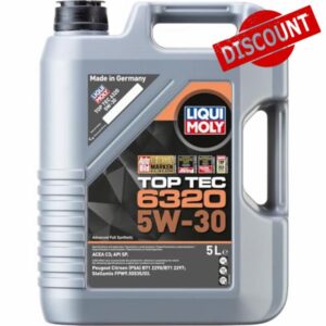 Liqui Moly Top Tec 6320 5W-30 | 5 L | Premium low-ash low-friction engine oil | SKU: 23167