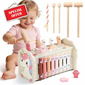 Fajiabao Montessori Toys for 1 Year Old Girls Boys