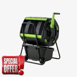 Maze 180 Litre Compost Tumbler & Cart Bundle
