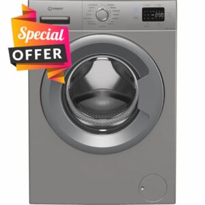 Indesit Push&Go IP 1046S 10kg Freestanding Washing Machine – Silver – Push&Go One-Touch Programmes