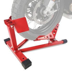 Heavy-Duty Motorcycle Wheel Chock & Front Stand – 680kg (1500 Lb) Capacity