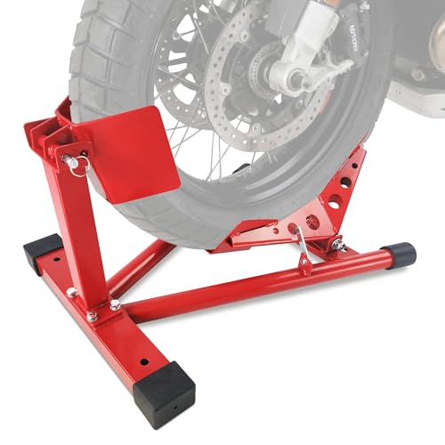 Heavy-Duty Motorcycle Wheel Chock & Front Stand – 680kg (1500 Lb) Capacity