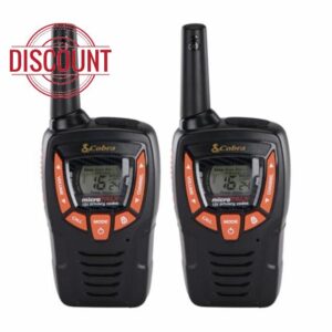 Cobra AM655 Compact Walkie Talkies for Adults (2-Pack) - 8 km Range