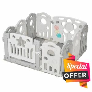 Baby Playpen with Foam Mat & Activity Toys