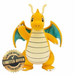 Pokémon Dragonite Plush - 12-Inch Soft Plush with Authentic Details