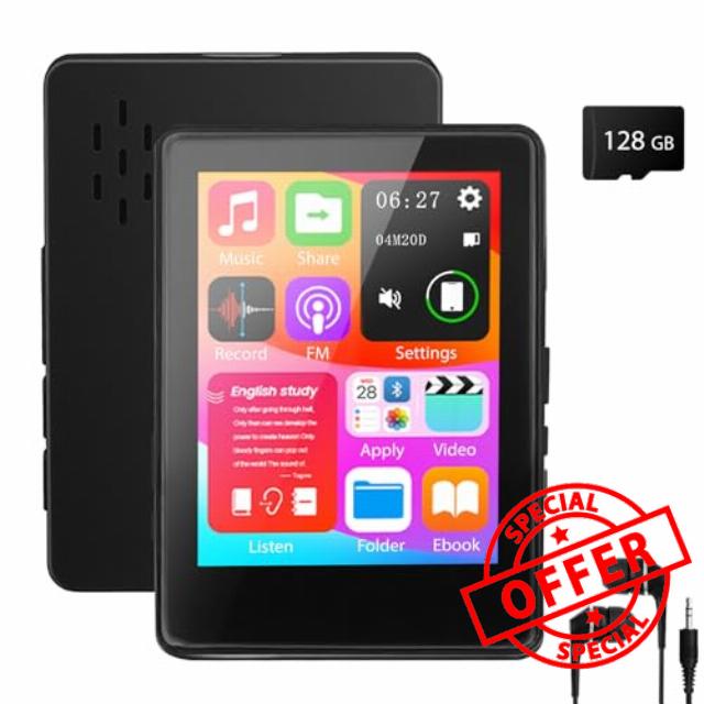 128GB MP3 Player with Bluetooth