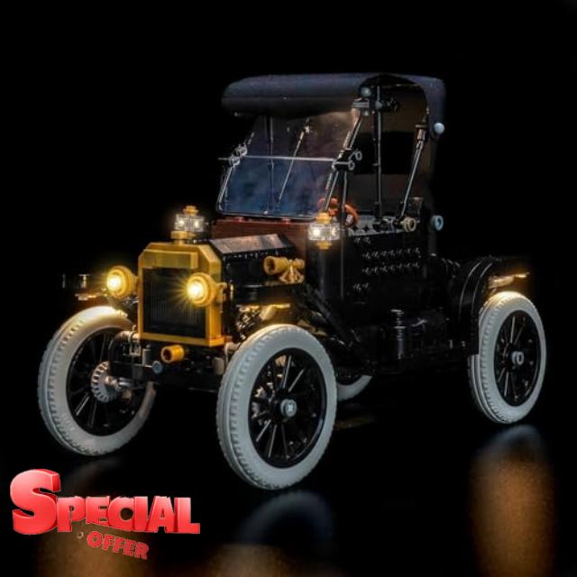 LED Lighting Kit for Lego 11376 Model T - USB Powered Bright Light Effect