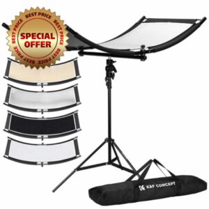 K&F CONCEPT Clamshell Light Reflector Diffuser with Carrying Bag