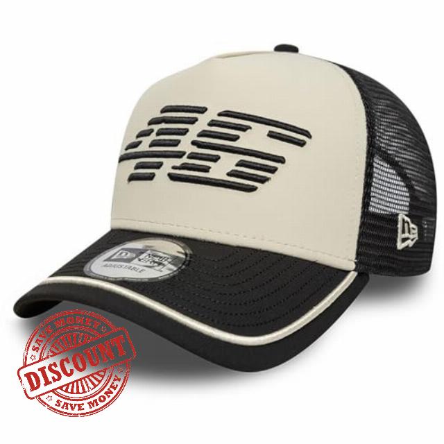 New Era Recycled Stripe EF Trucker VR46 GRABLK Mens Caps