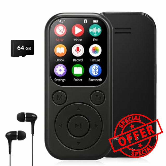 64GB MP3 Player with Bluetooth