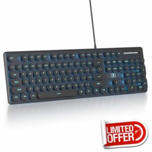Wired Retro Typewriter Keyboard