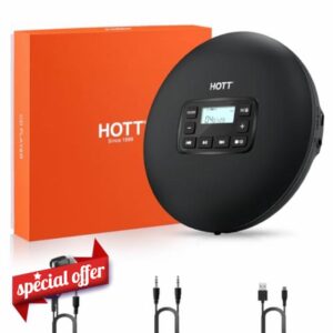 HOTT C204 Basic Portable CD Player with Anti-Skip Protection