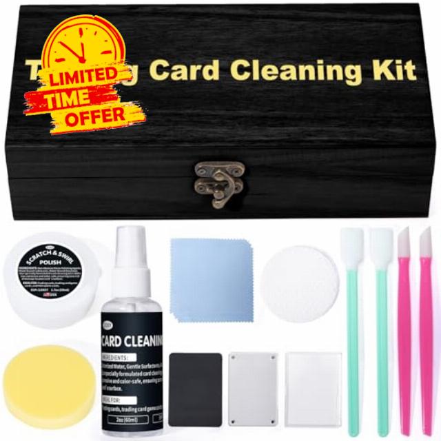 Lunza Trading Card Cleaning Kit – Boost Grading Score & Restore Collectible Value | Safe for Trading